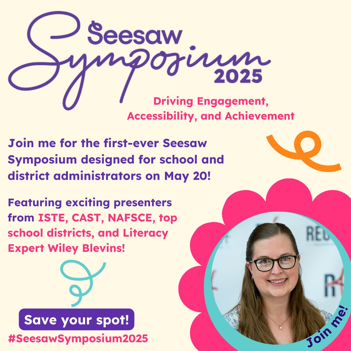 Kathryn Beauchene 💻 (@classroomchat) on Twitter photo I'm thrilled to be attending the Seesaw Symposium May 20th, and you're invited to join me! 🎉
It's a one day virtual event for school and district leaders looking to enhance engagement, accessibility, &student achievement. Register now events.seesaw.me/symposium
#SeesawSymposium2025 I'm thrilled to be attending the Seesaw Symposium May 20th, and you're invited to join me! 🎉
It's a one day virtual event for school and district leaders looking to enhance engagement, accessibility, &student achievement. Register now events.seesaw.me/symposium
#SeesawSymposium2025
