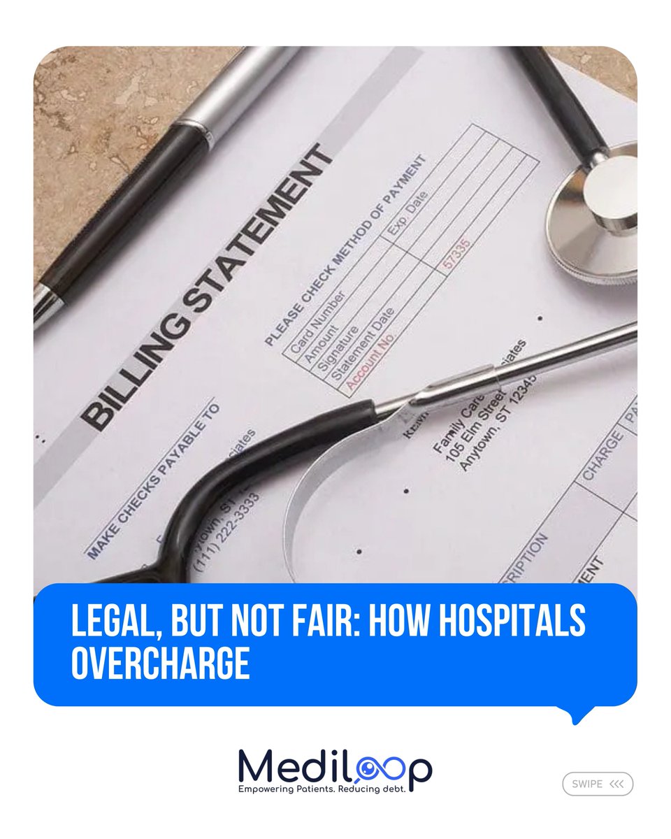 medi_loop's tweet image. It’s legal... but is it ethical? Here are 4 ways hospitals inflate your bill without breaking the law.

#HospitalPricing #LegalOvercharging #KnowTheSystem #BillingFacts #MediLoop