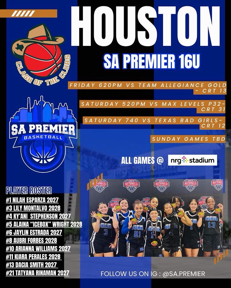 🏀Clash Of The Clubs📍NRG Stadium 🗓️May 16-18 #nilahesparza #clashoftheclubs #nrgstadium #houstontexas