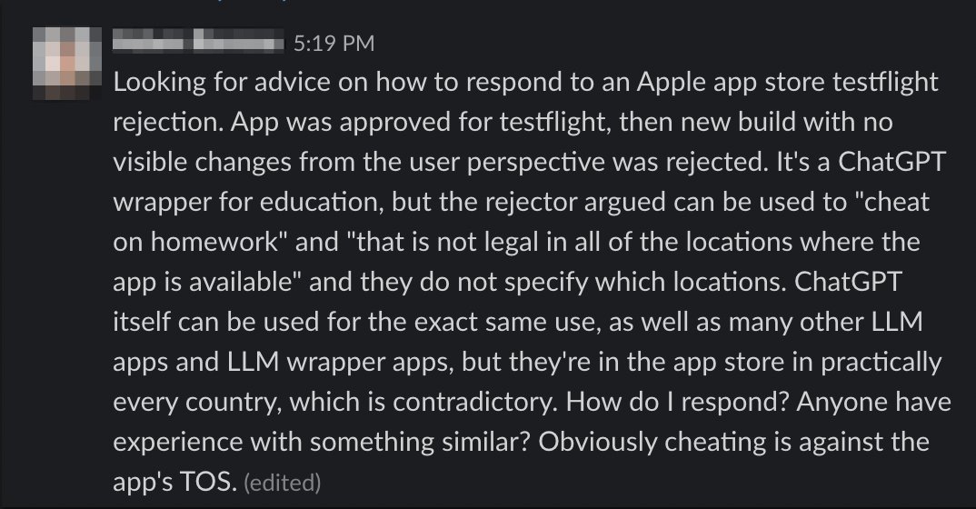 AI app builders: Any way to get around this?

(this is from our AI apps cohort in starterstory)