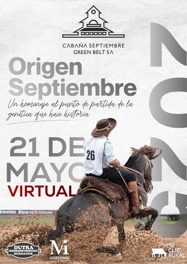 ¡Atención! Se viene Origen Septiembre.. la genética que hace historia. 
dutrahermanos.com
#OrigenSeptiembre #Remate #CaballosCriollos #CabañaSeptiembre