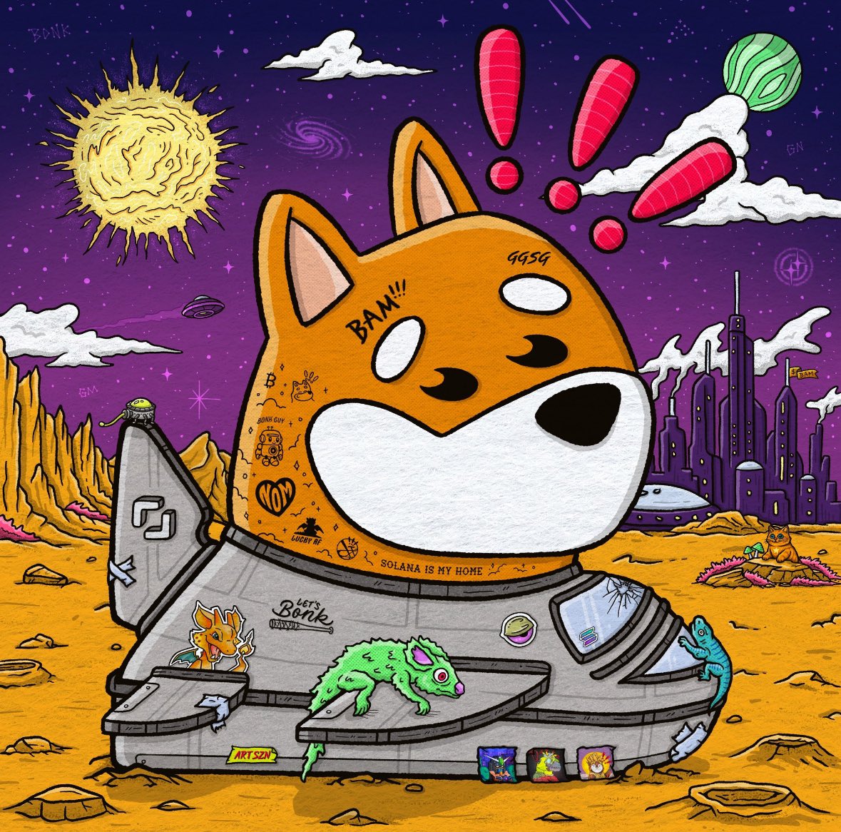 <a href="/patty_fi/">PattyIce</a> $BAM it’s a no brainer. Sick art by a bonk artist. Sleep on it if you won’t. 

dexscreener.com/solana/424jgnz…