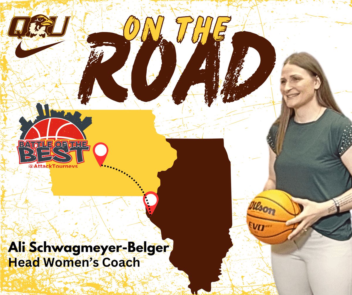 QU Women's Basketball (@quhawkswbb) on Twitter photo 🚨RECRUITS AND COACHES 🚨
Our staff will be in Des Moines, Iowa this weekend looking for future Hawks! 🦅 Drop those schedules down below, DM, or email us!
#Daretofly 🚨RECRUITS AND COACHES 🚨
Our staff will be in Des Moines, Iowa this weekend looking for future Hawks! 🦅 Drop those schedules down below, DM, or email us!
#Daretofly