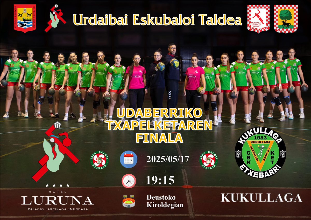 Aste honetako partiduak. 🤾🏼‍♀️🤾🏻 
Partidos de esta semana.🤾🏼‍♀️🤾🏻
Bai Bai Bai URDAIBAI !!!! <a href="/fvbm/">fvbm/bef</a>