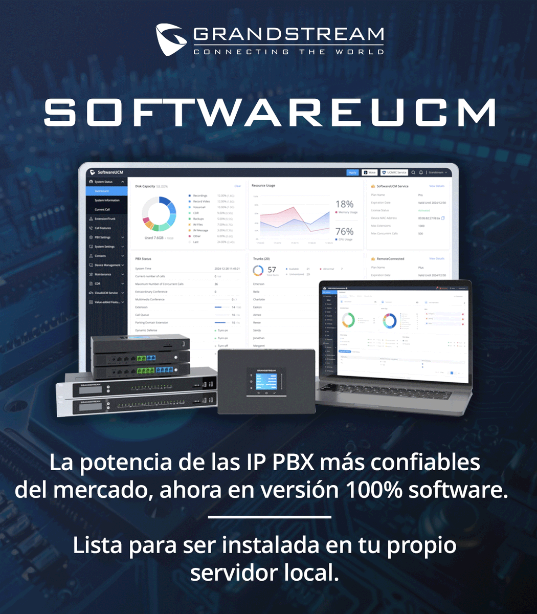 ¿Ya conoces el nuevo Software UCM de Grandstream?
Hemos preparado un tutorial completo donde te guiamos paso a paso desde la instalación hasta la configuración final. 👇
hubs.ly/Q03mxBfx0