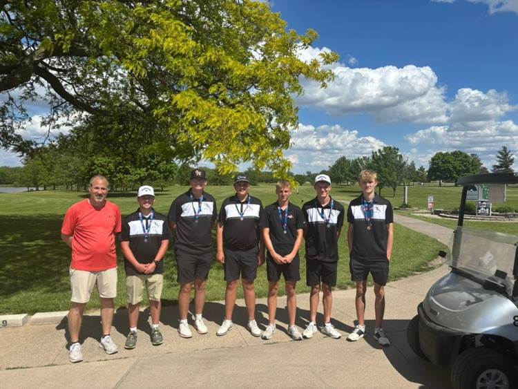 Congrats boys golf team and Coach Worrall for finishing 2nd at Sectional Meet.  On to Districts on Monday.