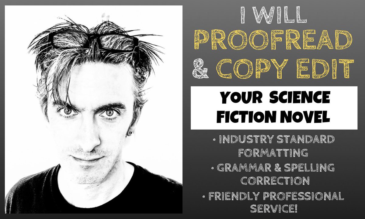 AndrewReeves_'s tweet photo. Need a #copy #editor for your #scifi #novel?
HIRE ME TODAY!
Pls check out my #Fiverr profile
https://t.co/X5vt7okLZ2

#FiverrGig #amwriting #AmWritingFiction #writer #writerscommunity #proofreader #proofreading #editor #editing #copyediting https://t.co/rqQTP5NvmJ