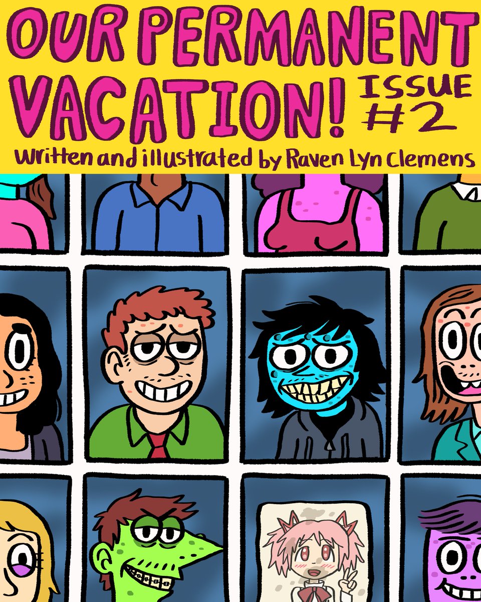 RavenLynClemens's tweet image. Issue 2 of Our Permanent Vacation is up on Gumroad! It's 61 pages long and FREE! Go download a copy if you feel like it! ravenclemens.gumroad.com/l/urPermanentV…