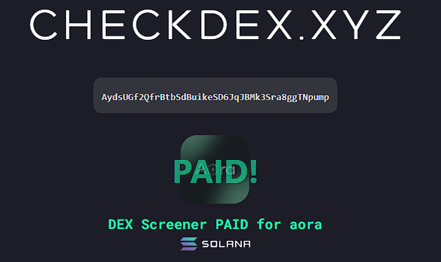 🟢$aora Dex paid

checkdex.xyz/AydsUGf2QfrBtb…