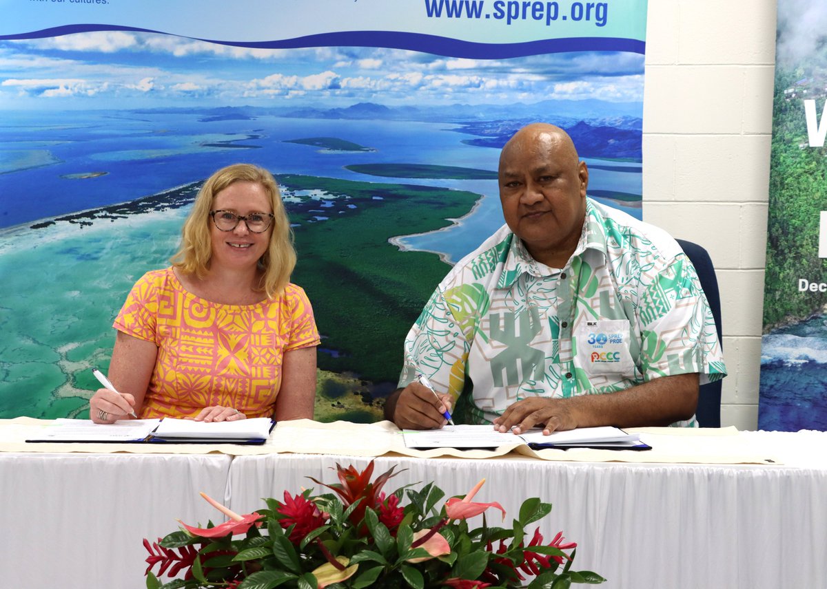 SPREP (@sprepchannel) on Twitter photo The <a href="/ausgov/">Australian Government</a> has bolstered their commitment to #SPREP with an additional AUS$24.75 million. The announcement was made during the annual high-level consultations between the Government of Australia and SPREP today, building on longstanding partnership.
🔗tinyurl.com/2eeva89v The <a href="/ausgov/">Australian Government</a> has bolstered their commitment to #SPREP with an additional AUS$24.75 million. The announcement was made during the annual high-level consultations between the Government of Australia and SPREP today, building on longstanding partnership.
🔗tinyurl.com/2eeva89v
