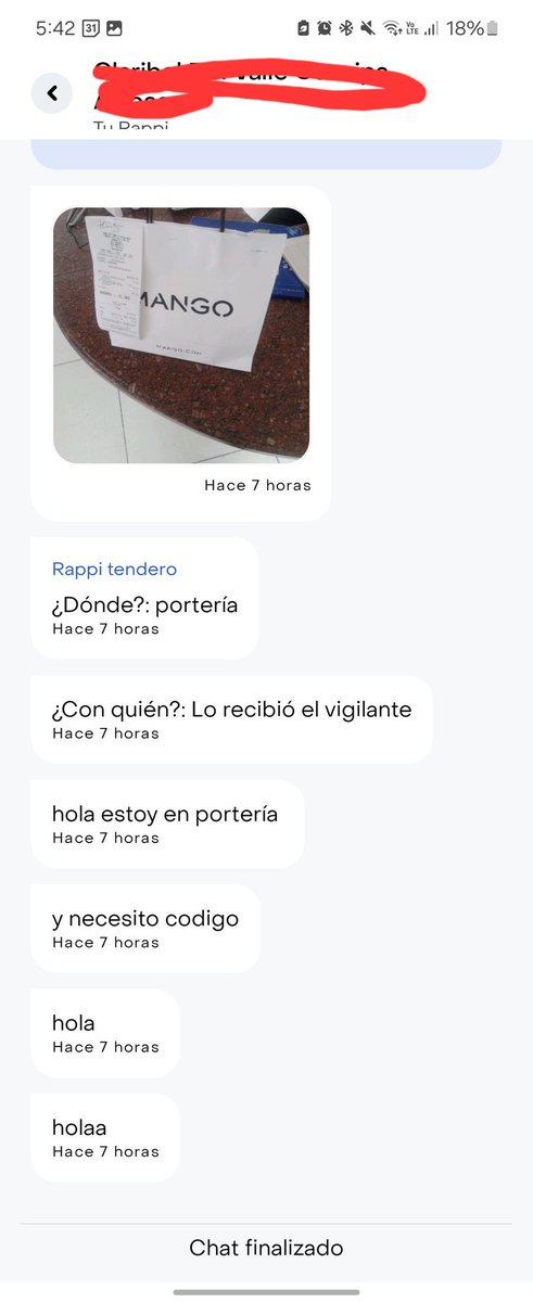 polet83's tweet photo. @RappiColombia Esta es la prueba de que NUNCA di el código, y PSI decía en la app que era una MUJER domiciliaria, y en el video se ve un HOMBRE, así se nota su falta de control y seguridad. https://t.co/TI8RyFPE5D