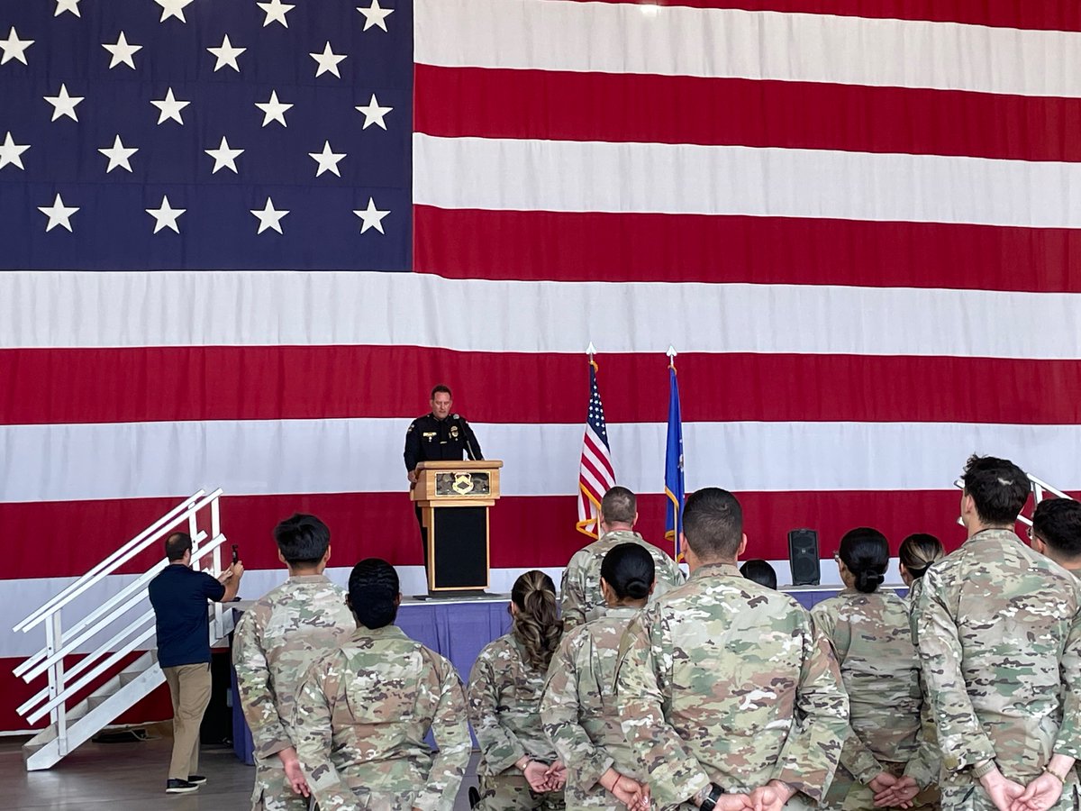 Honored to have Chief Issitt deliver the keynote at Luke AFB’s 56th Security Forces Squadron opening for #NationalPoliceWeek — a powerful reminder of the unity, sacrifice, and dedication shared by law enforcement and our military.

#GoodyearPD #LukeAFB #HonorServeProtect