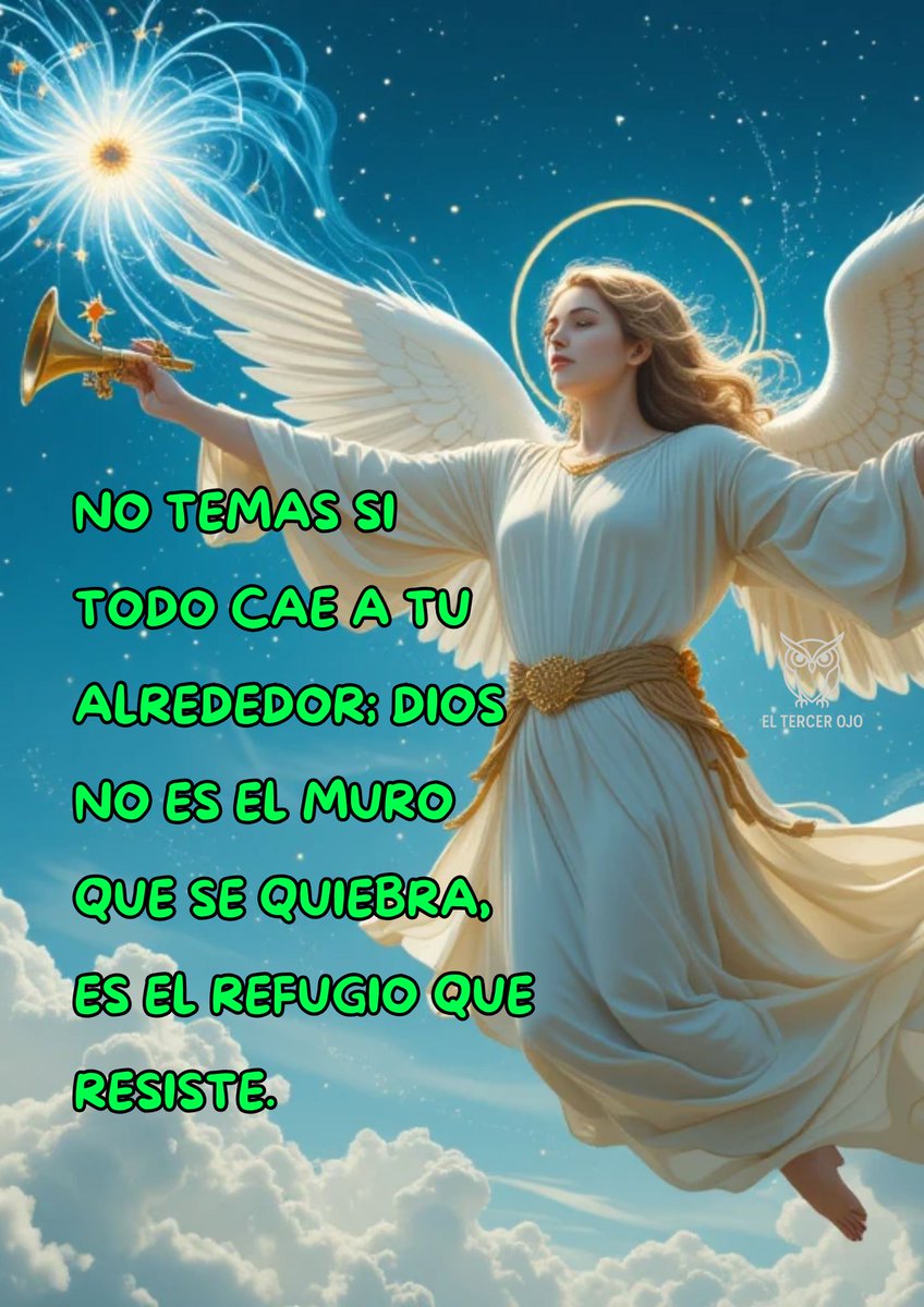 ElTercer0j0's tweet photo. ⛅ Cuando sientas que todo se desmorona, recuerda que Dios sigue firme. 🕊️ Aun en la tormenta, hay alas que te cubren. #Fe #ConfianzaEnDios https://t.co/RGYoW9h75w