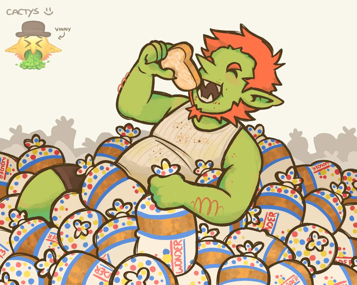 CACTYSWTF's tweet image. guy gets fat off of wonder bread