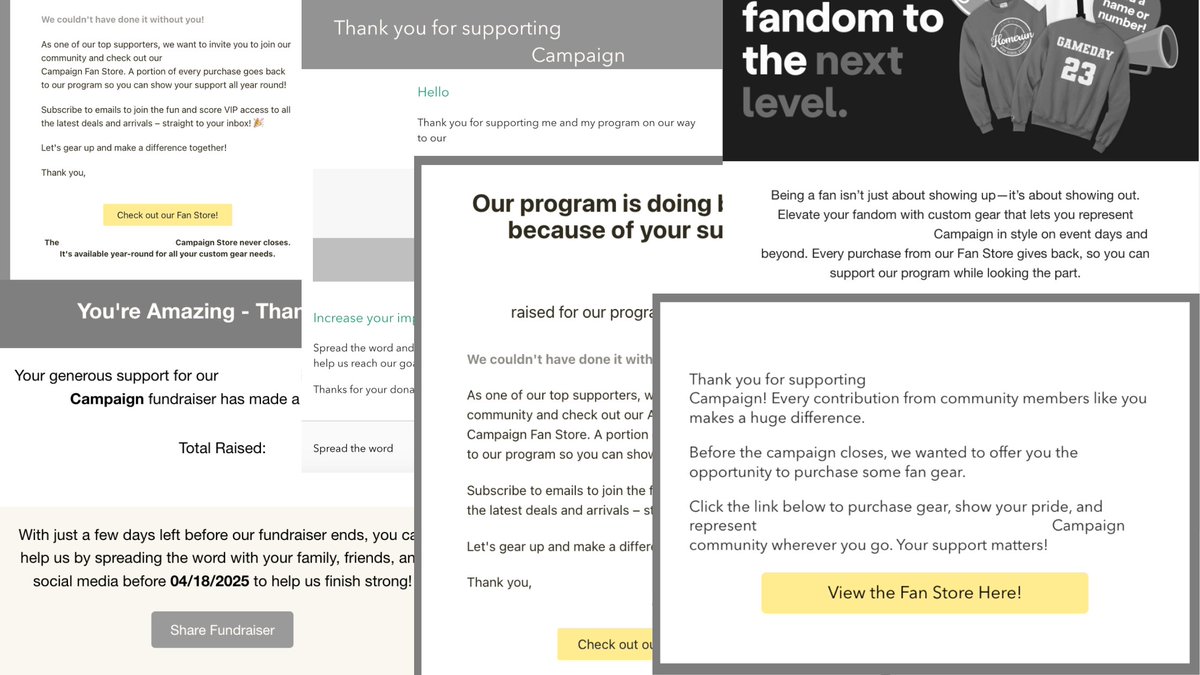 Did you know some companies keep emailing your supporters even after they donate? We tested it—8+ emails later… 😳

At Gold Athletics:
✅ No extra emails
✅ No tip requests

Just clean, honest fundraising. Let’s raise the gold bar. 💪 #FundraisingDoneRight #NoSpamJustSupport