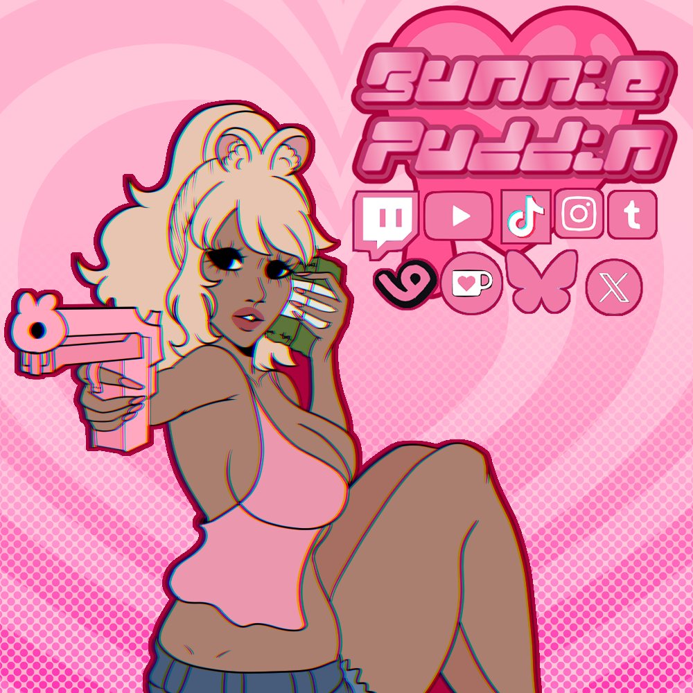 BunniePuddin's tweet image. 💋It's your Bubbly Bimbo Bunnie Puddin💋
💋 I am a Bunny/Y2k Bimbo/Gyaru Vtuber💋
💋♡Queer♡Artist/Amateur Animator♡ 💋
Art Tags -
😇(Sfw) - #SeisoPuddin
😈(Nsfw) - #SussyPuddin
🐰bunniepuddin.carrd.co
| 🩷#Vtuber #ENVtubers #ntvtuber 🩷|