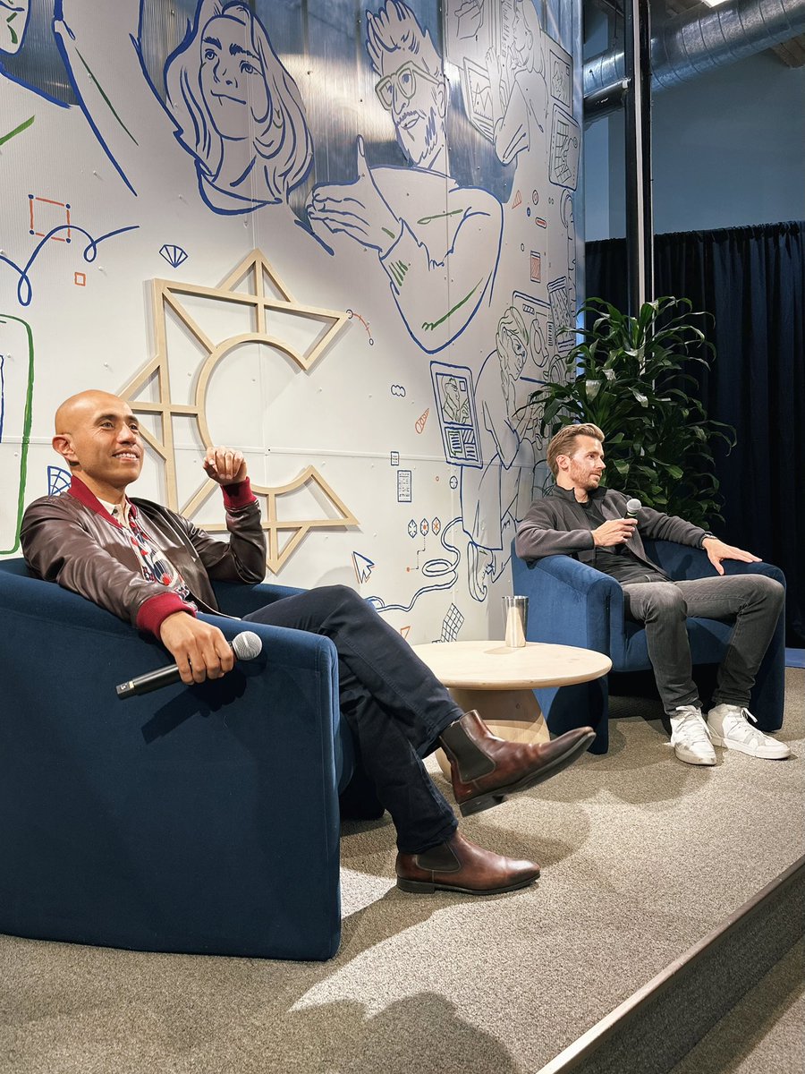 Some wonderful insights at <a href="/southpkcommons/">South Park Commons</a> from <a href="/colin_dunn/">Colin Dunn</a> and <a href="/soleio/">Soleio</a> around running a company as a designer founder - “Make sure you love the problem space you’re in - it’s easy to fall in love with the idea of starting a company but that’s not enough.”