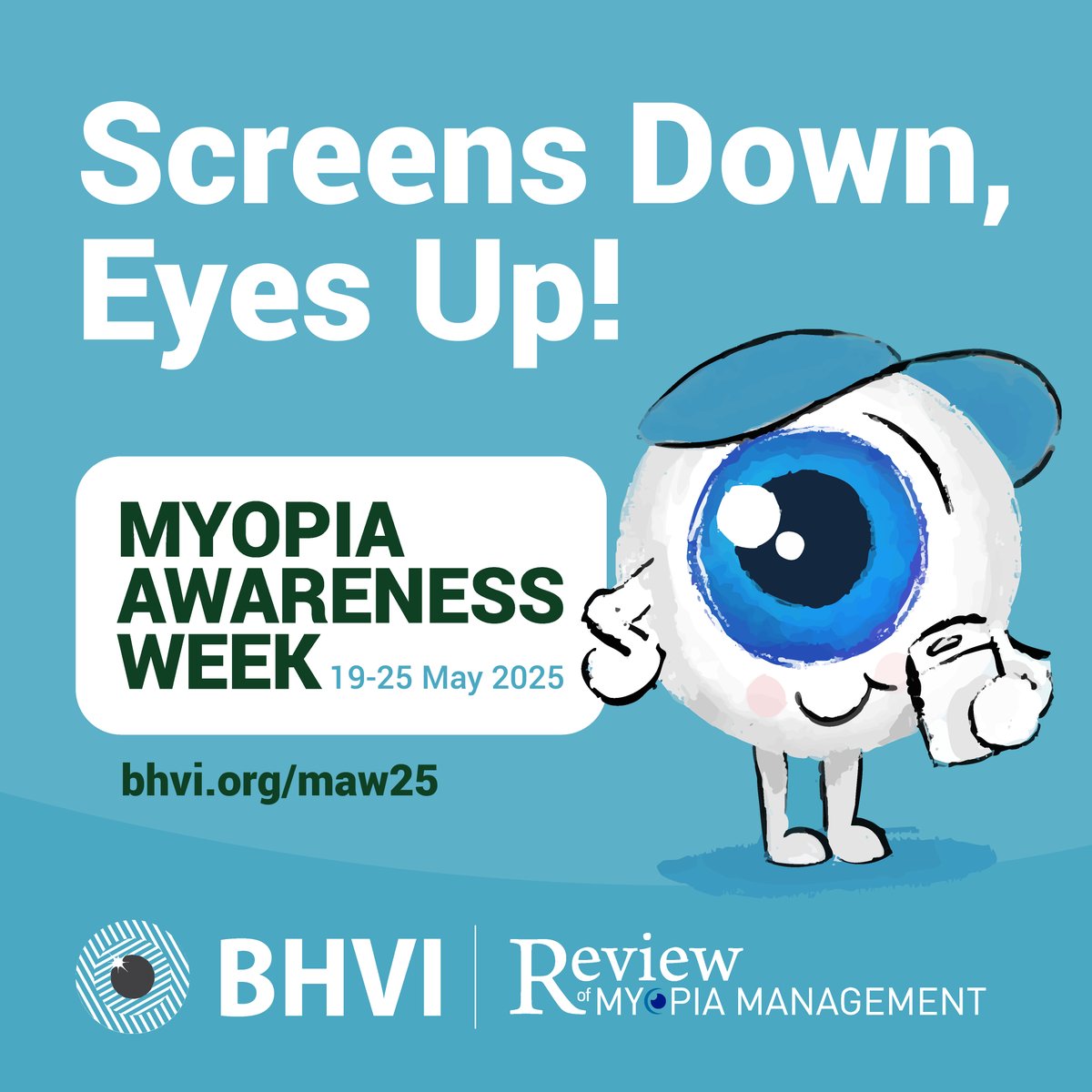 WSPOS's tweet image. WSPOS supports #MyopiaAwarenessWeek 2025: Screens Down, Eyes Up!
Let’s talk about myopia, reduce screen time, go outdoors, and prioritise eye exams.
Together, we can protect children’s vision worldwide.
🔗 bhvi.org/maw25
#MAW2025 #WSPOS #Myopia
@brienholden