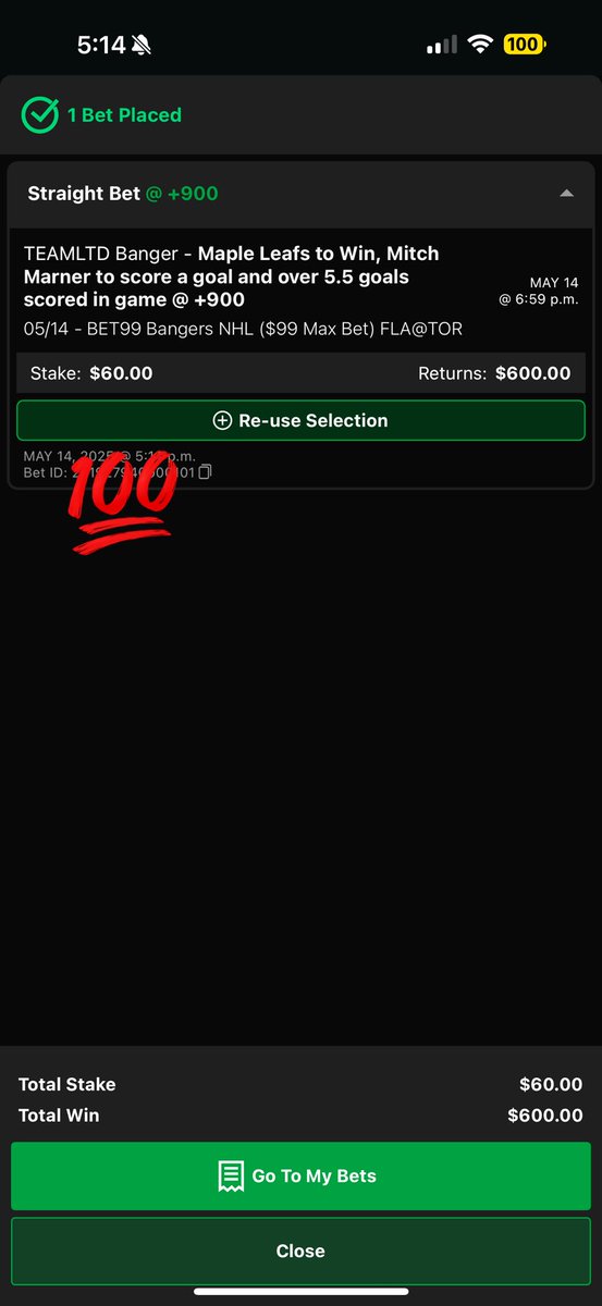 TEAMLTD_'s tweet image. Let’s goo!!! #LeafsForever #OurYear 
@BET99ON