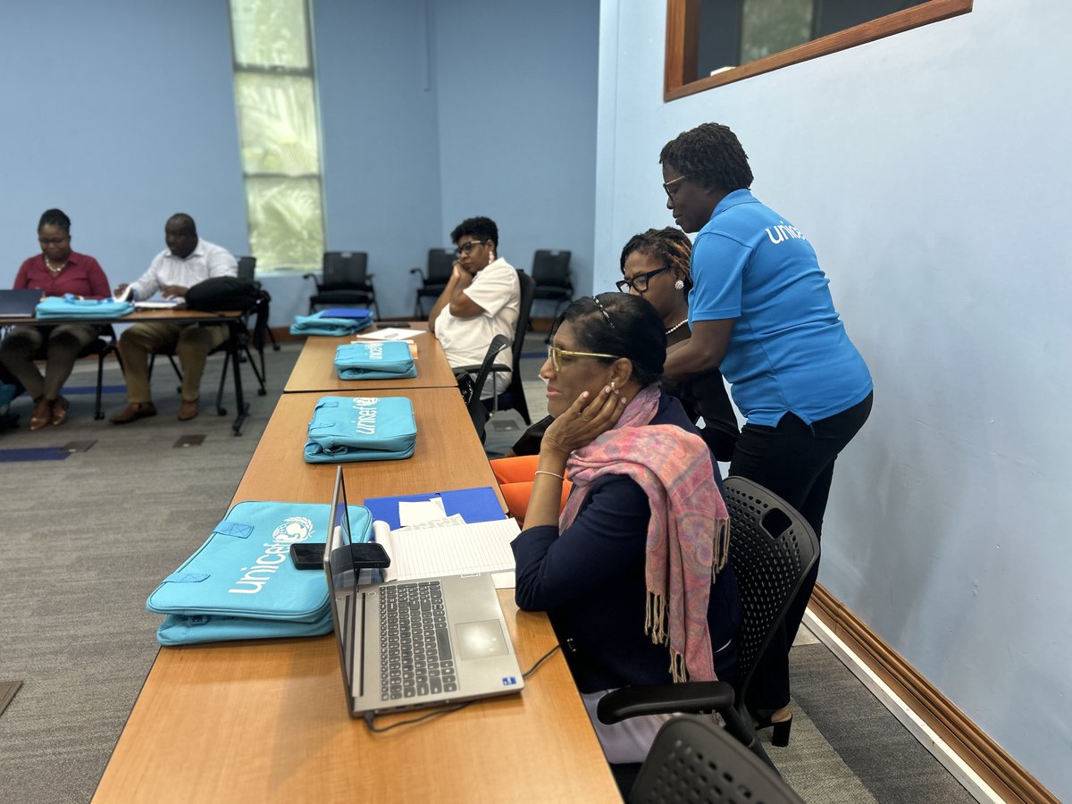 UNICEF Eastern Caribbean (@unicefeca) on Twitter photo Today, UNICEF is strengthening collaboration to better support children across the Eastern Caribbean 🩵
We are training officials from <a href="/theALFdn/">The Ashley Lashley Foundation</a>, <a href="/cdemacu/">CDEMA</a>, <a href="/CBUorg/">Caribbean Broadcasting Union (CBU)</a> , the PM’s Office 🇧🇧 & Min of Youth in UNICEF's Harmonised Approach to Cash Transfers (HACT).
#ForEveryChild Today, UNICEF is strengthening collaboration to better support children across the Eastern Caribbean 🩵
We are training officials from <a href="/theALFdn/">The Ashley Lashley Foundation</a>, <a href="/cdemacu/">CDEMA</a>, <a href="/CBUorg/">Caribbean Broadcasting Union (CBU)</a> , the PM’s Office 🇧🇧 & Min of Youth in UNICEF's Harmonised Approach to Cash Transfers (HACT).
#ForEveryChild