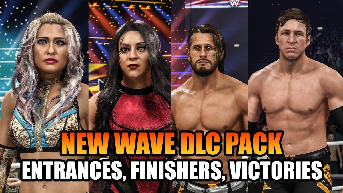 #WWE2K25 - New Wave DLC Pack Entrances, Finishers &amp; Victory Scenes

Watch Here: youtube.com/watch?v=c-KCqi…