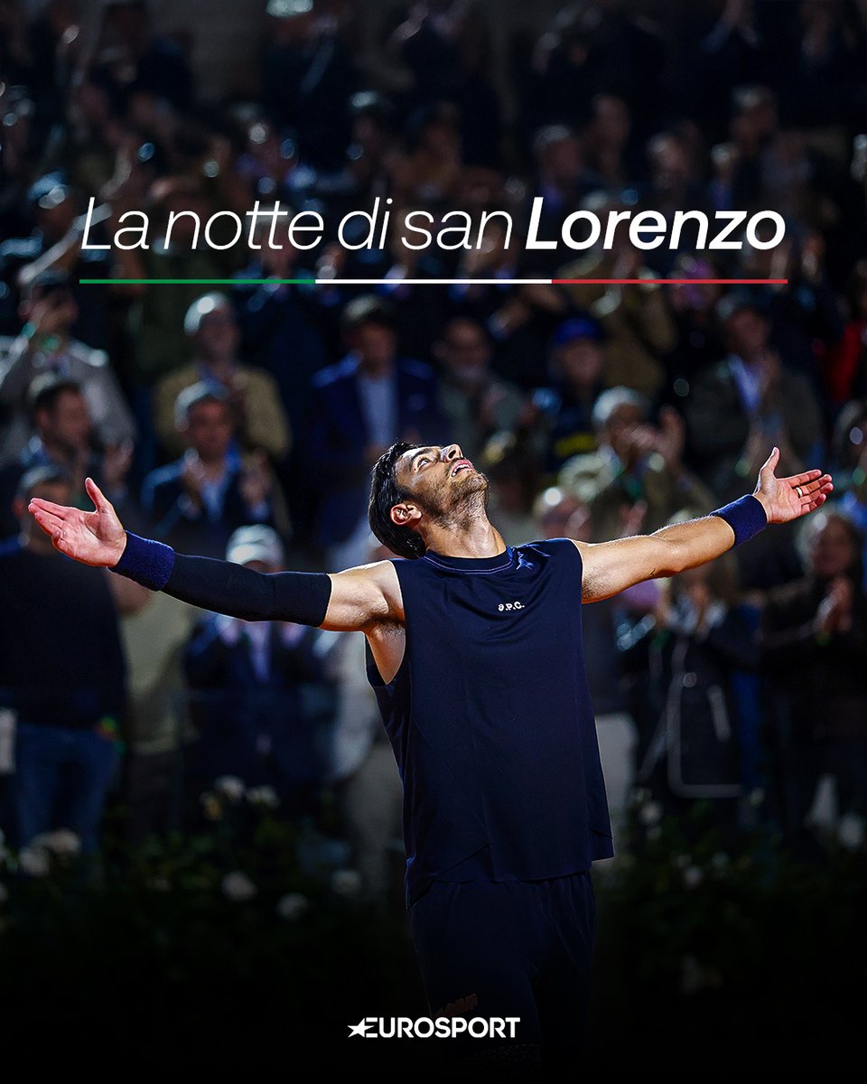 Eurosport_IT's tweet image. Abbiamo visto le stelle ✨

💫 Terza semifinale 1000 sulla terra di fila
💫 Quarta vittoria con un top10 nel 2025
💫 Concluderà la settimana almeno all’ottavo posto del ranking

Lorenzo, meriti tutto 💙

#Musetti #IBI25 #EurosportTennis