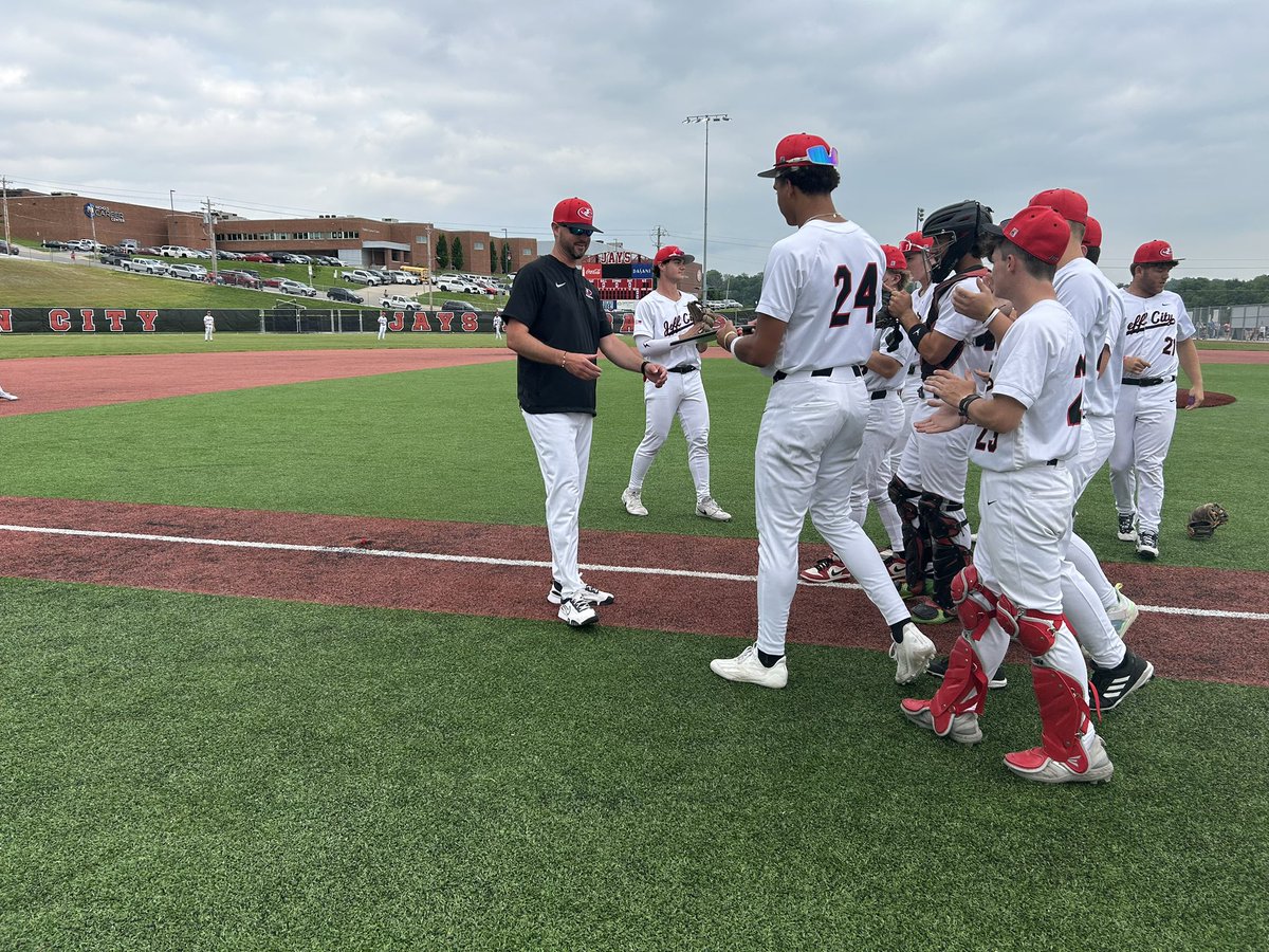 Before tonight’s game, <a href="/jcjays_baseball/">Jeff City Jays Baseball</a> head coach Kyle Lasley was recognized for winning his 100th career game last night at Helias.
