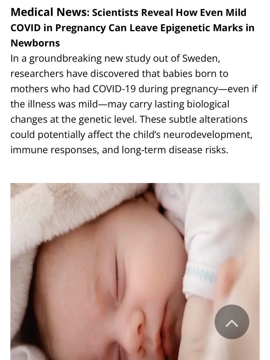 annesmithmcc's tweet image. 🚨 NEW STUDY 🚨

Swedish study-Covid infection during pregnancy is harming children. 

How long can this continue to be ignored? @UKHSA @DHSCgovuk @NHSuk @wesstreeting @bphillipsonMP 

thailandmedical.news/news/swedish-s…