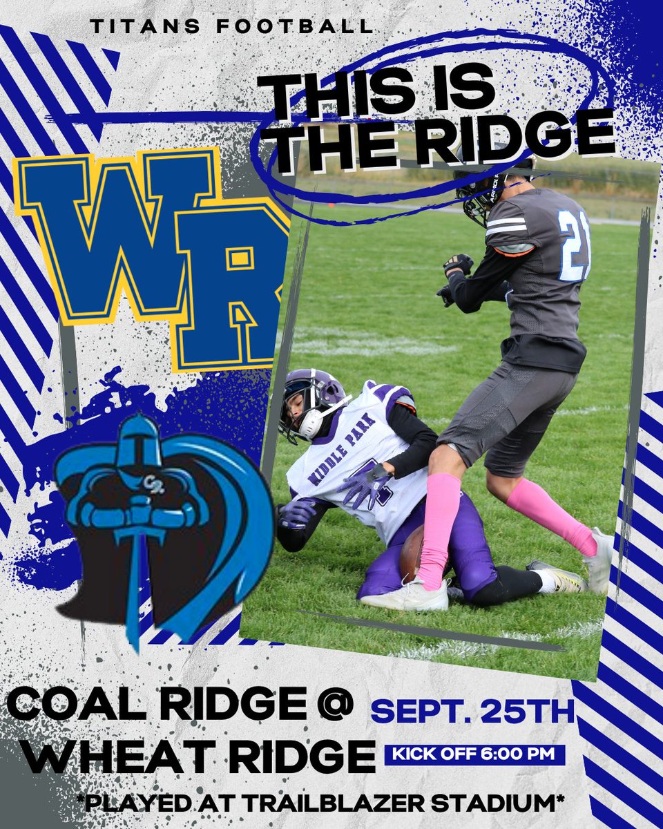 Coal Ridge Titans Football (@crtitanfootball) on Twitter photo Middle Park dropped their varsity program like <a href="/diegogamez1_/">Diego Gamez</a> dropped this kid. So we picked up wheatridge for a little competition. Middle Park dropped their varsity program like <a href="/diegogamez1_/">Diego Gamez</a> dropped this kid. So we picked up wheatridge for a little competition.
