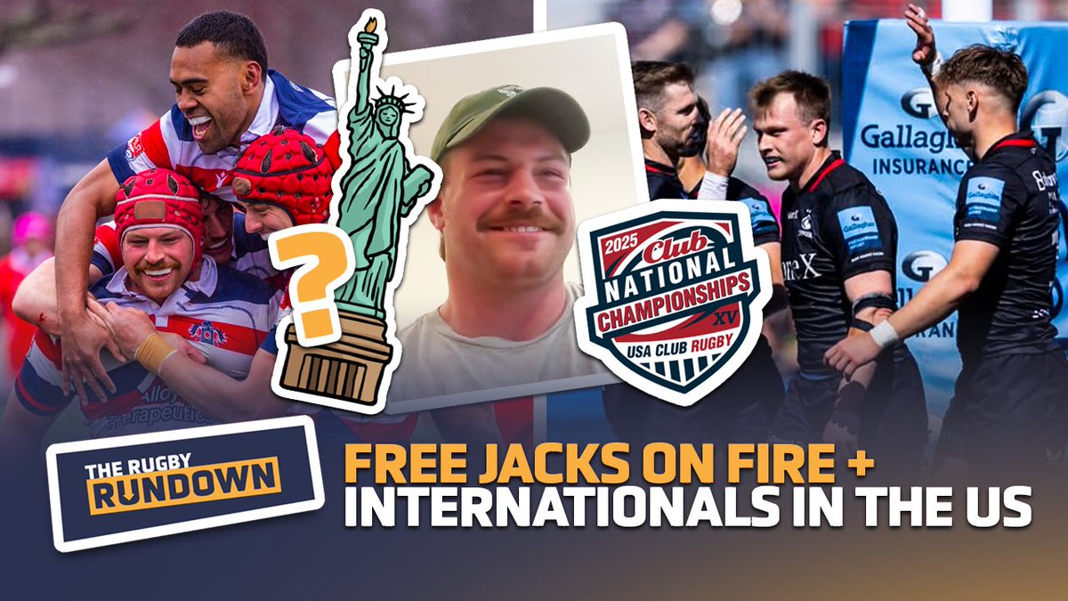The Rugby Rundown (@rugbyrundowntrn) on Twitter photo 🚨 FREE JACKS ON FIRE 🎶 ft. Andrew Quattrin!
Plus more international rugby heads to US shores! PNC & Nations Cup chat 👀
The tables are tight in <a href="/usmlr/">Major League Rugby</a> & <a href="/premrugby/">Premiership Rugby</a>! We’ve got you covered on TRR
Watch on TRN listen on podcast: linktr.ee/therugbyrundown 🚨 FREE JACKS ON FIRE 🎶 ft. Andrew Quattrin!
Plus more international rugby heads to US shores! PNC & Nations Cup chat 👀
The tables are tight in <a href="/usmlr/">Major League Rugby</a> & <a href="/premrugby/">Premiership Rugby</a>! We’ve got you covered on TRR
Watch on TRN listen on podcast: linktr.ee/therugbyrundown