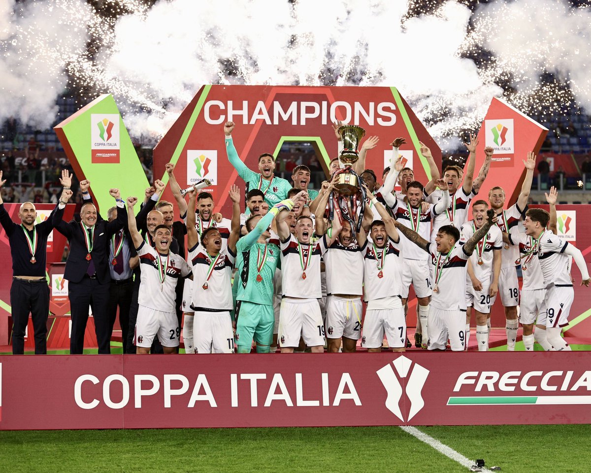 Un sogno che diventa realtà 🏆❤️💙

#MilanBologna #CoppaItaliaFrecciarossa #WeAreOne