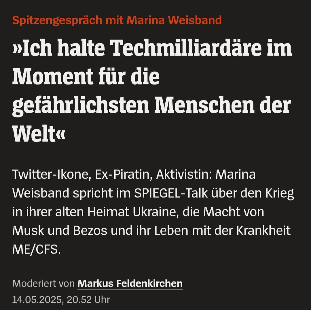 Da hat Marina Weisband mal wieder absolut recht.
