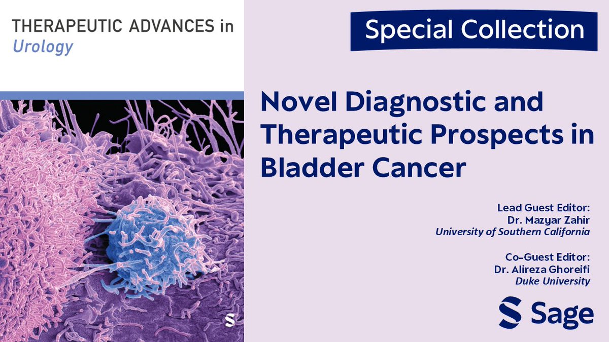 Mazyar (Menachem) Zahir, M.D. (@mazyarzahir) on Twitter photo Thrilled to share that I’ll be leading a special collection as Guest Editor at the prestigious <a href="/TA_Urology/">Therapeutic Advances in Urology</a> journal!
Huge thanks to <a href="/alirezaghoreifi/">Alireza Ghoreifi, MD</a> for joining as Co-Guest Editor, and to my amazing mentor <a href="/siadaneshmand/">Sia Daneshmand, M.D.</a> for encouraging me to apply.
journals.sagepub.com/topic/collecti… Thrilled to share that I’ll be leading a special collection as Guest Editor at the prestigious <a href="/TA_Urology/">Therapeutic Advances in Urology</a> journal!
Huge thanks to <a href="/alirezaghoreifi/">Alireza Ghoreifi, MD</a> for joining as Co-Guest Editor, and to my amazing mentor <a href="/siadaneshmand/">Sia Daneshmand, M.D.</a> for encouraging me to apply.
journals.sagepub.com/topic/collecti…