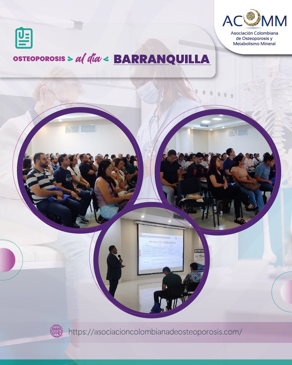 Barranquilla nos recibió con los brazos abiertos. 'Osteoporosis al día' nos conectó con la calidad humana y profesional de nuestros colegas de esa bella región del país.

Tú también puedes vivir estos encuentros académicos. Afíliate a ACOMM en asociacioncolombianadeosteoporosis.com/afiliate/ 

#ACOMM