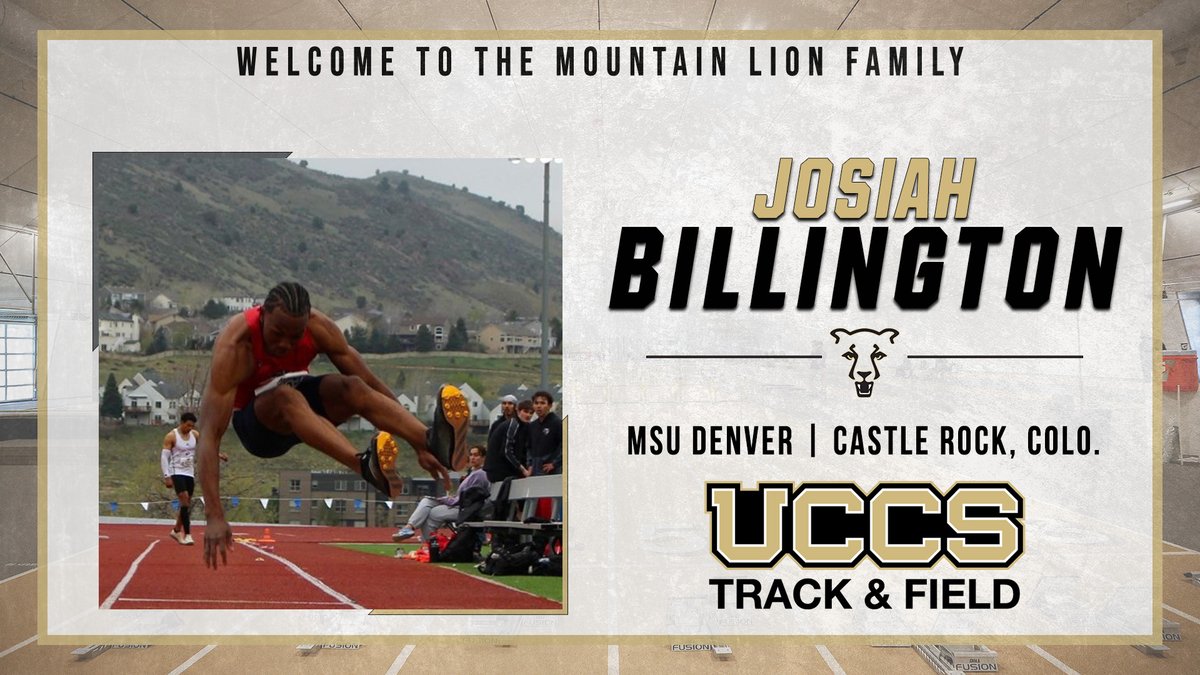 UCCS Athletics (@gomountainlions) on Twitter photo Welcome to the <a href="/UCCSTRACK/">UCCS Track & Field</a> Mountain Lion Family, <a href="/JosiahBill48586/">Josiah Billington</a>!
Josiah Billington (Castle Rock, Colo. / MSU Denver)
#GoMountainLions Welcome to the <a href="/UCCSTRACK/">UCCS Track & Field</a> Mountain Lion Family, <a href="/JosiahBill48586/">Josiah Billington</a>!
Josiah Billington (Castle Rock, Colo. / MSU Denver)
#GoMountainLions
