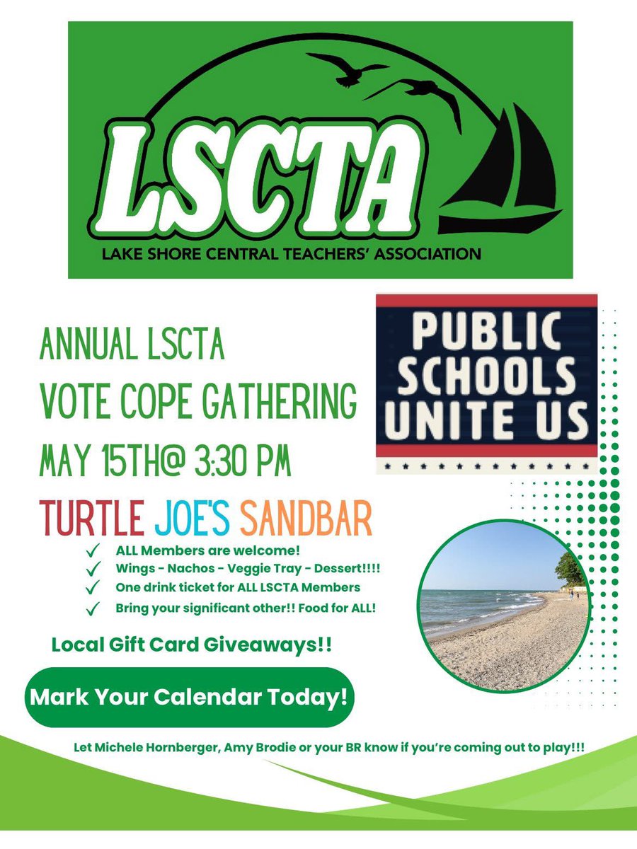 🗳️ VOTE for your union representatives 🍗 EAT and 🍻 DRINK with your friends
🗣️ MINGLE with new coworkers
🗓️ TOMORROW is the day!