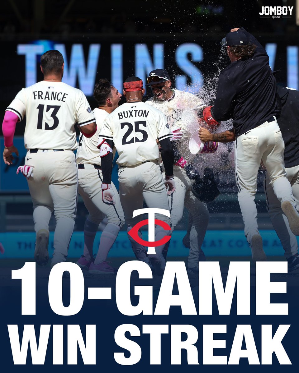 The Twins are winners of 10 straight!