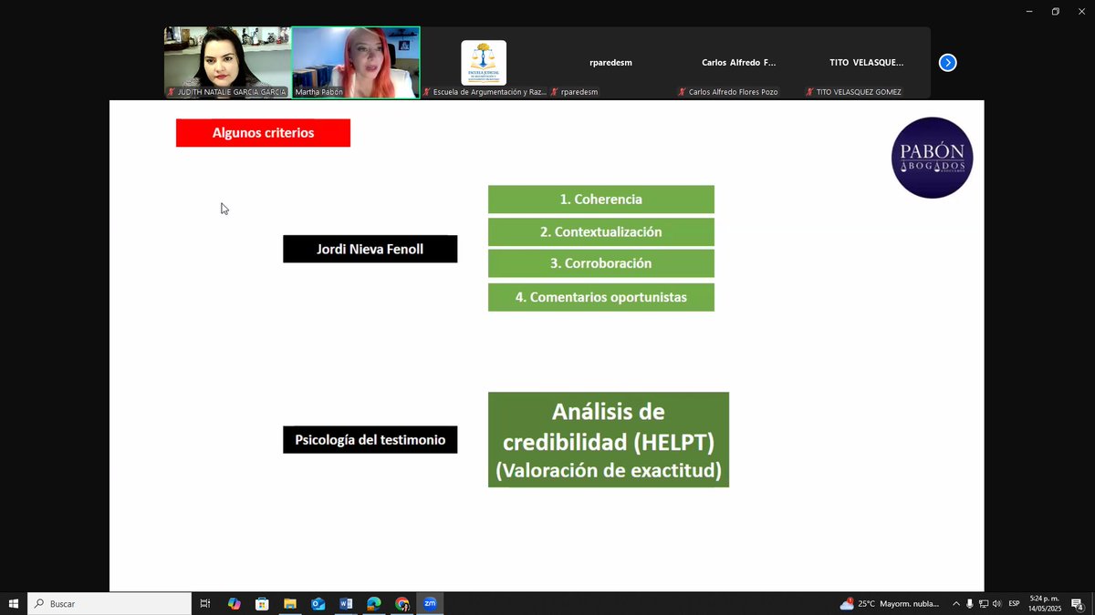 Judith Natalie Garcia (@judithnatgarcia) on Twitter photo Volviendo a lo que me gusta! la academia... y hoy en compañía de una grande <a href="/marthapabonp/">Martha Pabón</a> , hablando de psicología del testimonio para la Corte Superior de Justicia de Ayacucho y la Escuela Judicial de Argumentación y Razonamiento Probatorio. Volviendo a lo que me gusta! la academia... y hoy en compañía de una grande <a href="/marthapabonp/">Martha Pabón</a> , hablando de psicología del testimonio para la Corte Superior de Justicia de Ayacucho y la Escuela Judicial de Argumentación y Razonamiento Probatorio.