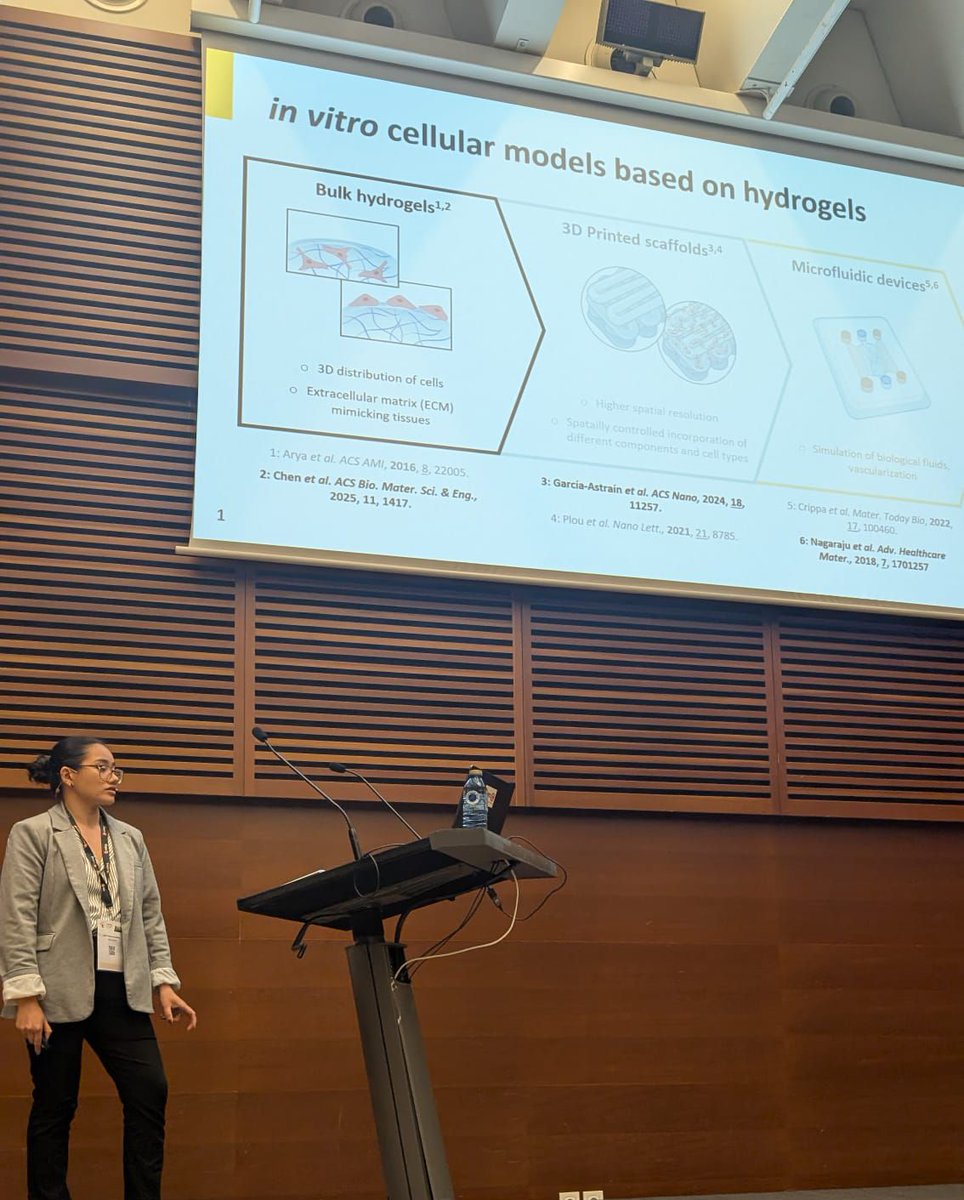 willson_gail's tweet photo. Really happy to have the opportunity to give a talk on our recent works growing gold nanoparticles on 3D hydrogels at @Gold_Conf ✨ Thanks to everyone for the great discussions, and to Luis and Javier for the kind invitation @LizMarzan_Lab https://t.co/tZ9nElfkpE