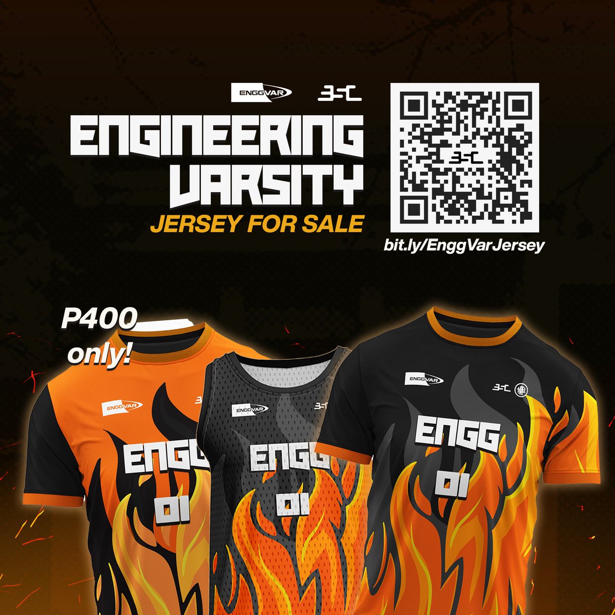 Pa’no mo nasabing Eng’g ako? Dahil ba sa porma koh? 🥵🔥

‼️PRE-ORDERS‼️ for ENG’GVAR JERSEYS are now OPEN! 🫨 

🗓️ PRE-ORDER FORM CLOSES ON MAY 23
🔗 Pre-order here: bit.ly/EnggVarJersey

#EnggVar
#ESC2425