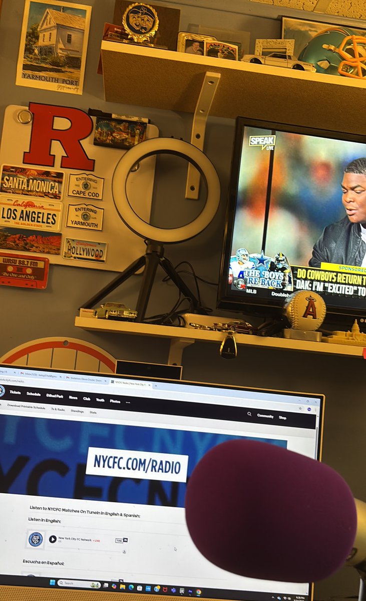 Eddie Kalegi (@eddiekalegi) on Twitter photo Back in studio for NYCFC radio for the first time this season (fourth season filling in for <a href="/tsakonas_chris/">Chris Tsakonas</a>).
I’ll be there for halftime, join <a href="/GlennCrooks/">Glenn Crooks</a> and Matty Lawrence for the call! Kickoff at 7:30
newyorkcityfc.com/radio Back in studio for NYCFC radio for the first time this season (fourth season filling in for <a href="/tsakonas_chris/">Chris Tsakonas</a>).
I’ll be there for halftime, join <a href="/GlennCrooks/">Glenn Crooks</a> and Matty Lawrence for the call! Kickoff at 7:30
newyorkcityfc.com/radio