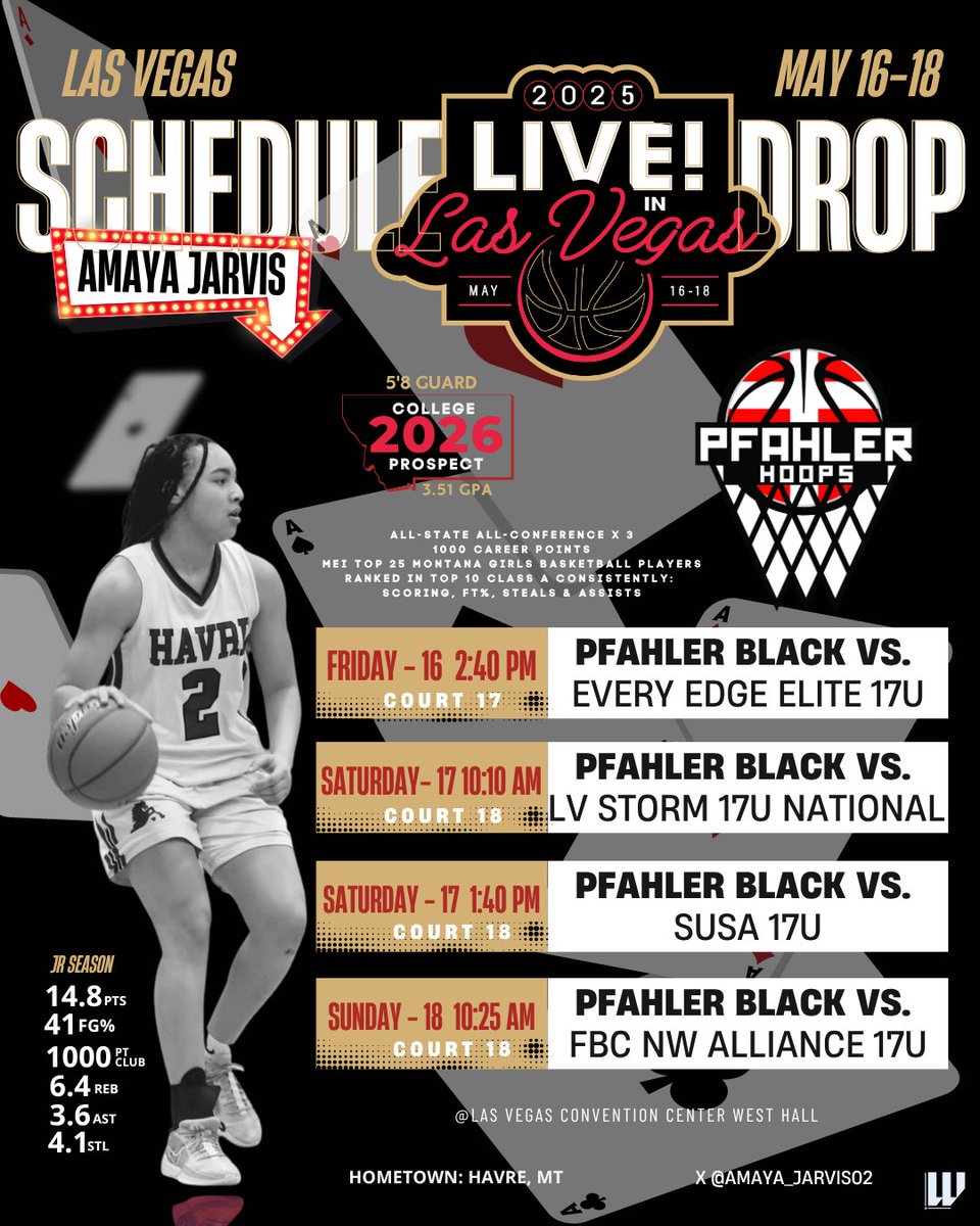 ♣️♦️Cards on the table.

Live in Las Vegas schedule is set—let’s deal.