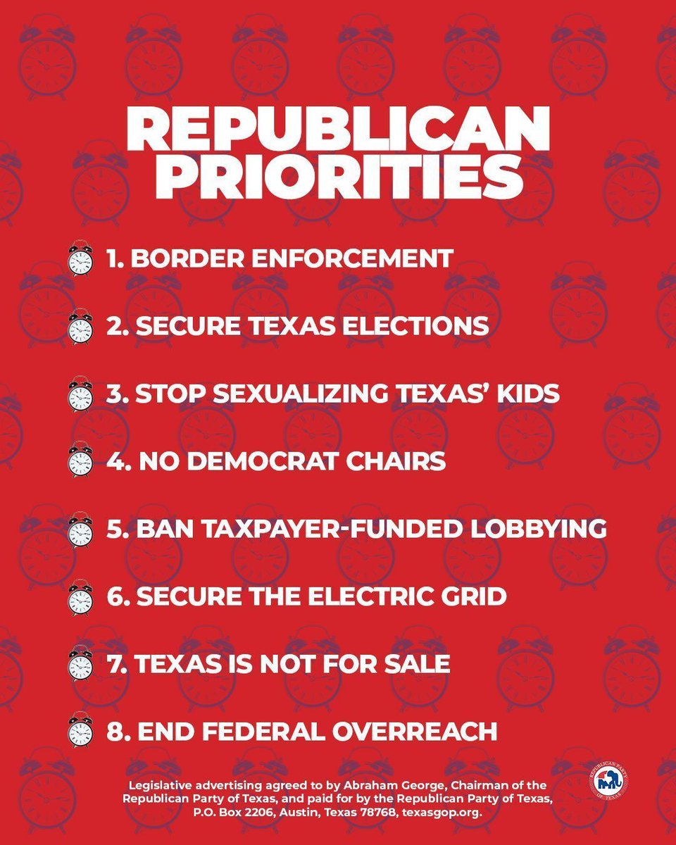 As the Texas Legislative Session nears the end, let’s stay focused on our priorities.

#txlege