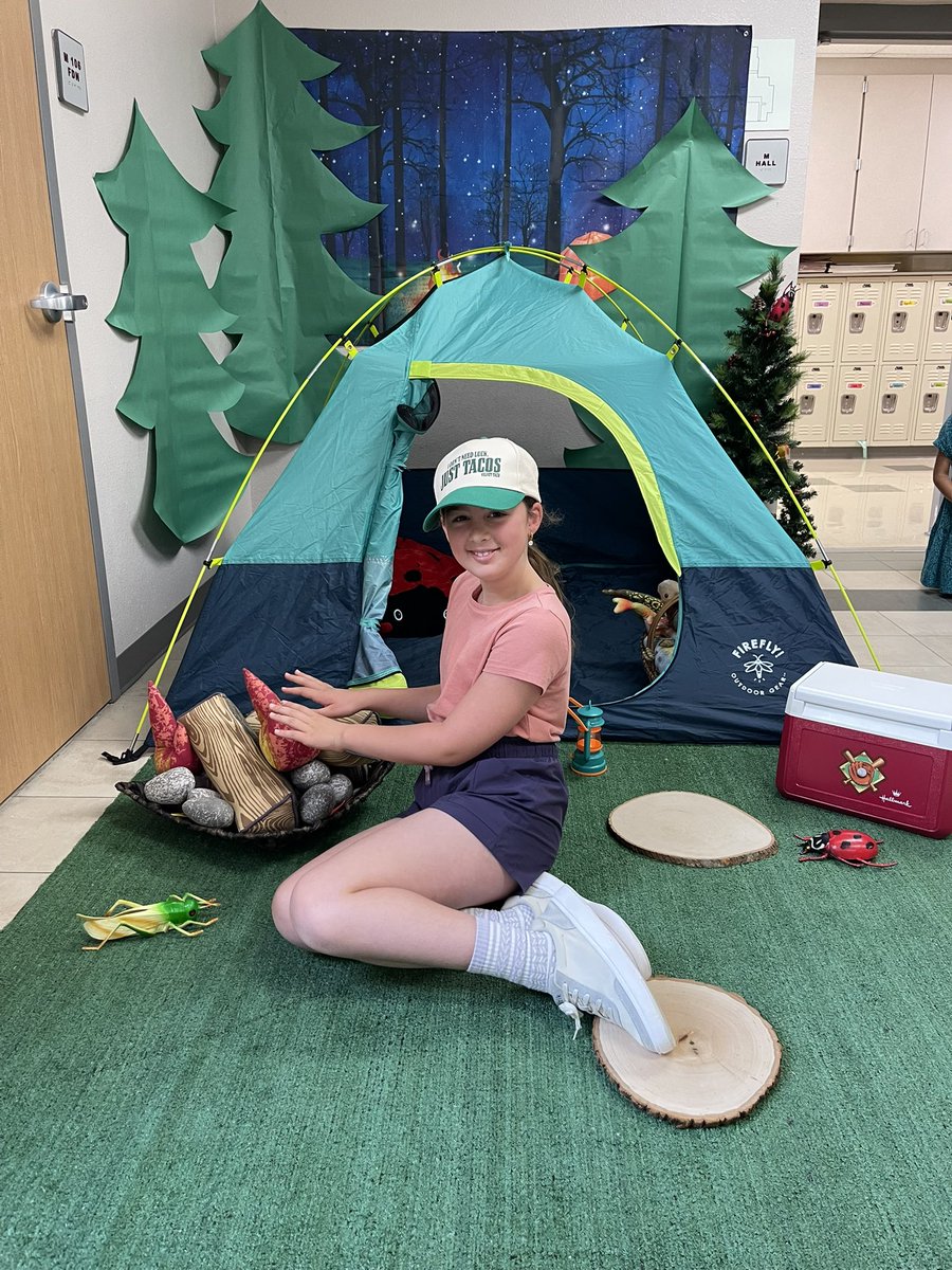 “Camp Learned A lot” started in 1st grade today! Our students learned the life skill of tying their shoes and how to make (and move) a tent. It made for a very memorable day in first grade. 🏕️