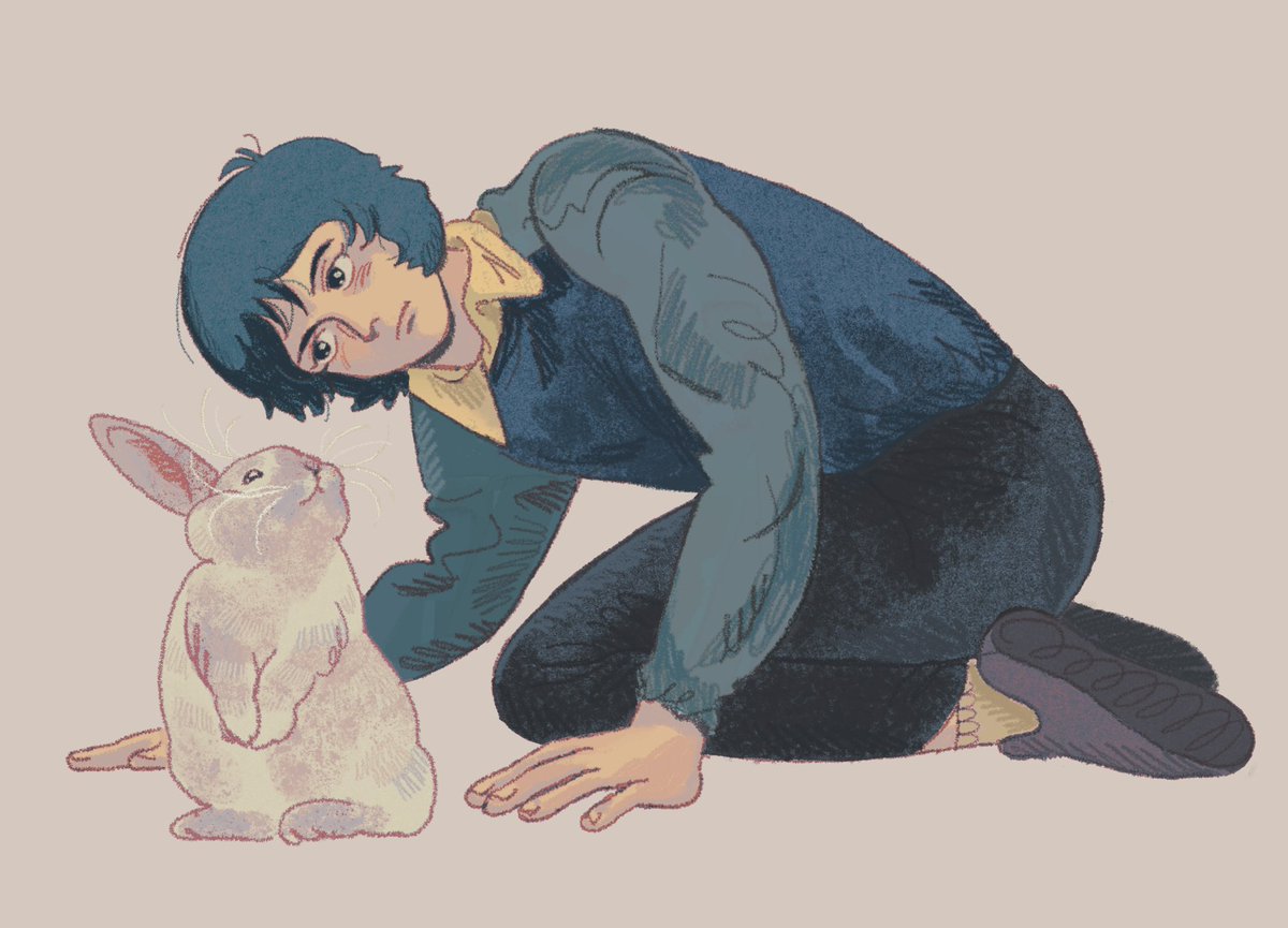 kamille (the character) &amp; kamille (the pet bunny) for <a href="/chitinspore/">,</a> 🐰💙