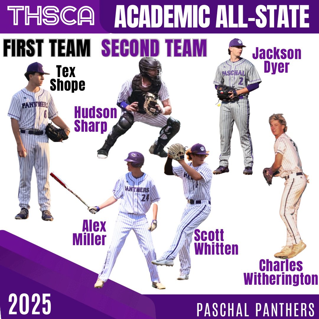PaschalBaseball (@paschalbaseball) on Twitter photo Congrats to our THSCA Academic All-State selections!!
First Team
🎓 Tex Shope
Second Team
🎓 Hudson Sharp
🎓 Jackson Dyer
🎓 Alex Miller
🎓 Charles Witherington
🎓 Scott Whitten
<a href="/TexShope/">Tex Shope</a> <a href="/Hudson_Sharp14/">Hudson Sharp</a> <a href="/jacksondyer24/">Jackson Dyer</a> <a href="/CharlieW__3/">Charlie Witherington</a> Congrats to our THSCA Academic All-State selections!!
First Team
🎓 Tex Shope
Second Team
🎓 Hudson Sharp
🎓 Jackson Dyer
🎓 Alex Miller
🎓 Charles Witherington
🎓 Scott Whitten
<a href="/TexShope/">Tex Shope</a> <a href="/Hudson_Sharp14/">Hudson Sharp</a> <a href="/jacksondyer24/">Jackson Dyer</a> <a href="/CharlieW__3/">Charlie Witherington</a>
