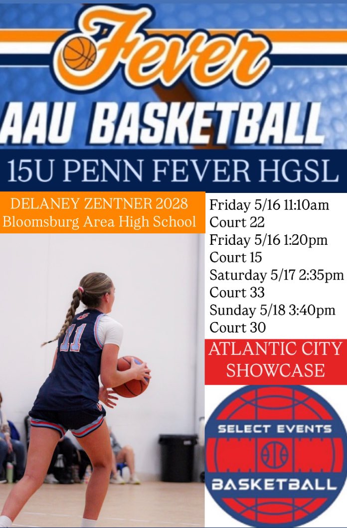 Delaney Zentner (@delaneyzentner) on Twitter photo So excited to play with my teammates at the Atlantic City Showcase this weekend! <a href="/FeverForceAAU/">Fever & Force AAU</a> Schedule is posted below. So excited to play with my teammates at the Atlantic City Showcase this weekend! <a href="/FeverForceAAU/">Fever & Force AAU</a> Schedule is posted below.