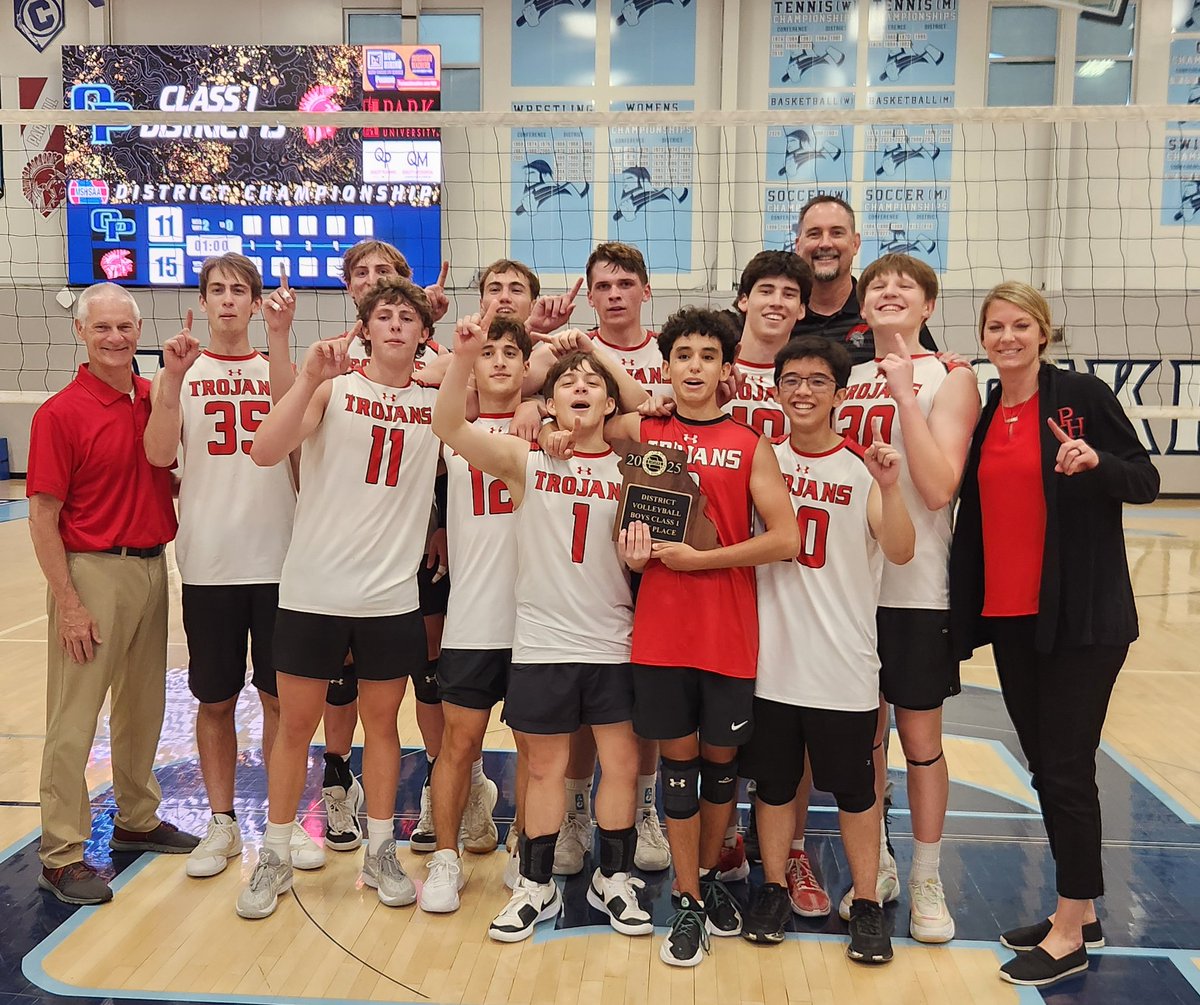 Park Hill Men's Volleyball Team is your District Champs! We knocked off Oak Park in 5 sets tonight.