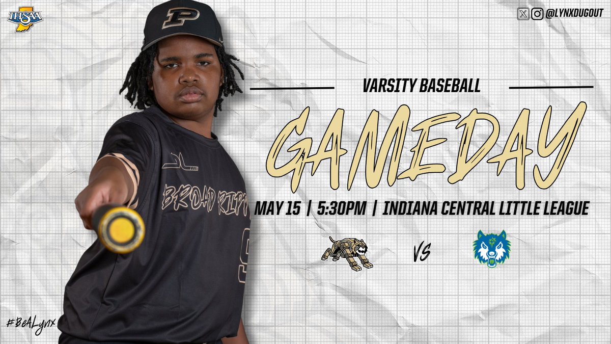 PPHS Broad Ripple Lynx Baseball (@lynxdugout) on Twitter photo Your Lynx look to wake up their bats vs. a scrappy Wolves squad on Thursday.
ποΈ <a href="/CristoReyIndy/">Providence Cristo Rey High School</a>
π 5:30PM
π 4410 S Keystone Ave, Indianapolis, IN 46227
βοΈ 86Β°
#SoWhatNowWhat #BeALynx πΎ Your Lynx look to wake up their bats vs. a scrappy Wolves squad on Thursday.
ποΈ <a href="/CristoReyIndy/">Providence Cristo Rey High School</a>
π 5:30PM
π 4410 S Keystone Ave, Indianapolis, IN 46227
βοΈ 86Β°
#SoWhatNowWhat #BeALynx πΎ