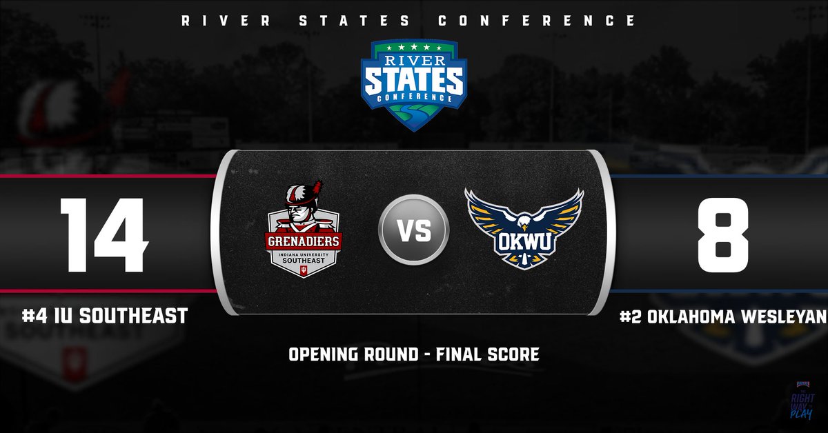 River States Conference (@riverstatesconf) on Twitter photo The season continues for IU Southeast!
<a href="/GrenadierDugout/">IU Southeast Baseball</a> eliminates Oklahoma Wesleyan with a 14-8 victory and advances to the championship round!
The Grenadiers will need a win tonight and a win tomorrow over British Columbia for a return trip to Lewiston! The season continues for IU Southeast!
<a href="/GrenadierDugout/">IU Southeast Baseball</a> eliminates Oklahoma Wesleyan with a 14-8 victory and advances to the championship round!
The Grenadiers will need a win tonight and a win tomorrow over British Columbia for a return trip to Lewiston!